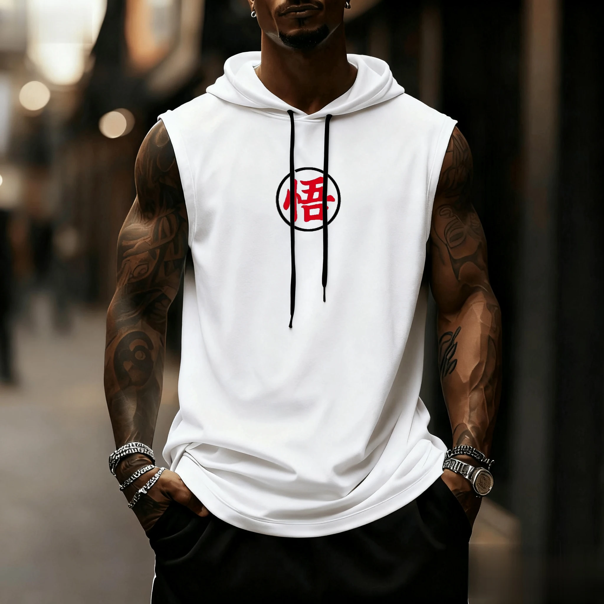 드래곤볼 손오공 애니메이션 남성 탱크탑 여름 민소매 후 - Sleeveless Undershirt 리뷰 및 가격