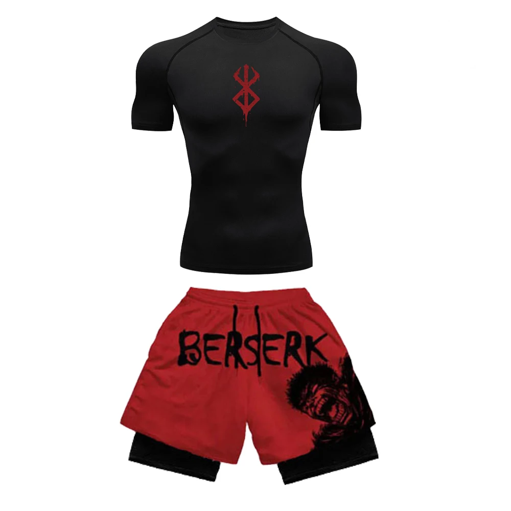 애니메이션 디자인의 3D 프린팅 남성용 압박복 세트:  - Compression Shorts Athletes 리뷰 및 가격