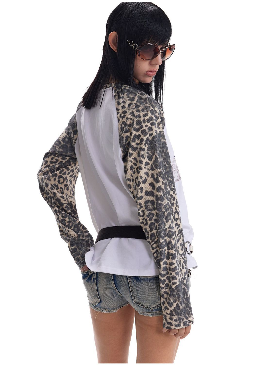 미적 감각을 살린 카오모지 프린트 긴팔 티셔츠, 귀여운 - Base Layer Top 리뷰 및 가격