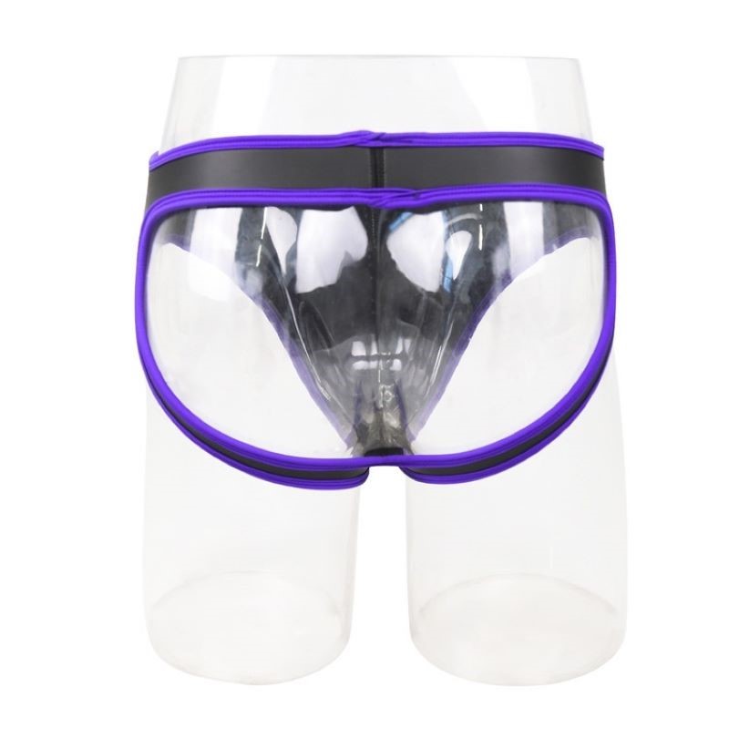 남성용 섹시한 PU 가죽 트라이앵글 브리프, 등 부분이 - Pouch Boxer Pouch 리뷰 및 가격