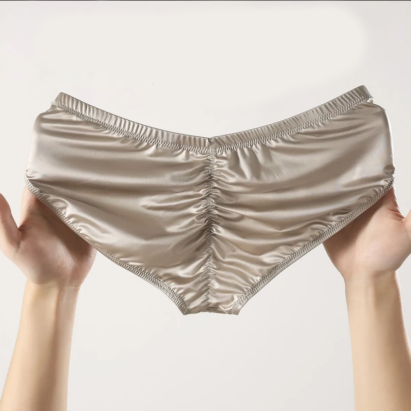 4pcs 남성용 브리프 반짝이는 새틴 로우라이즈 섹시  - Pouch Boxer Pouch 리뷰 및 가격